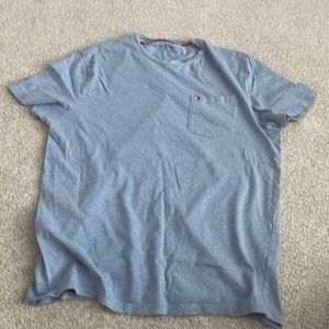 Tommy Hilfiger T Shirt Mens Med, Blue
